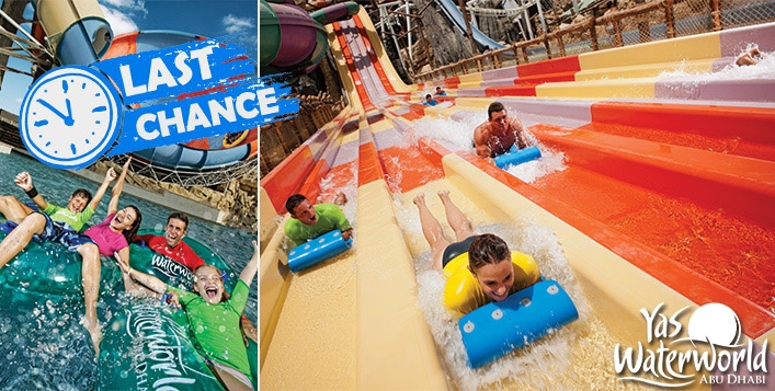 Yas Waterworld Abu Dhabi Tickets for only AED209